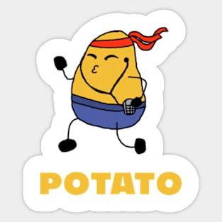 potatoes. Sticker